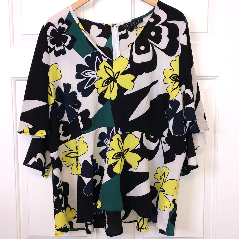 Eloquii Floral Blouse SZ 20